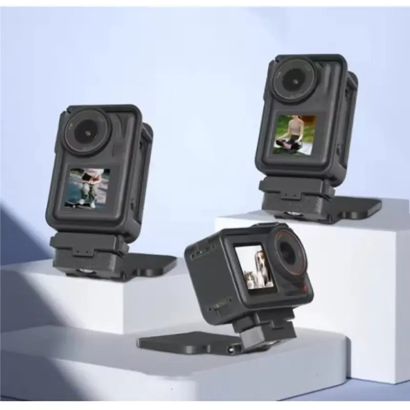 Y22A-Magnetic Stand Base For DJI Action 5 Pro Action 4/3 Multifunction Black Desktop Fixed Holder
