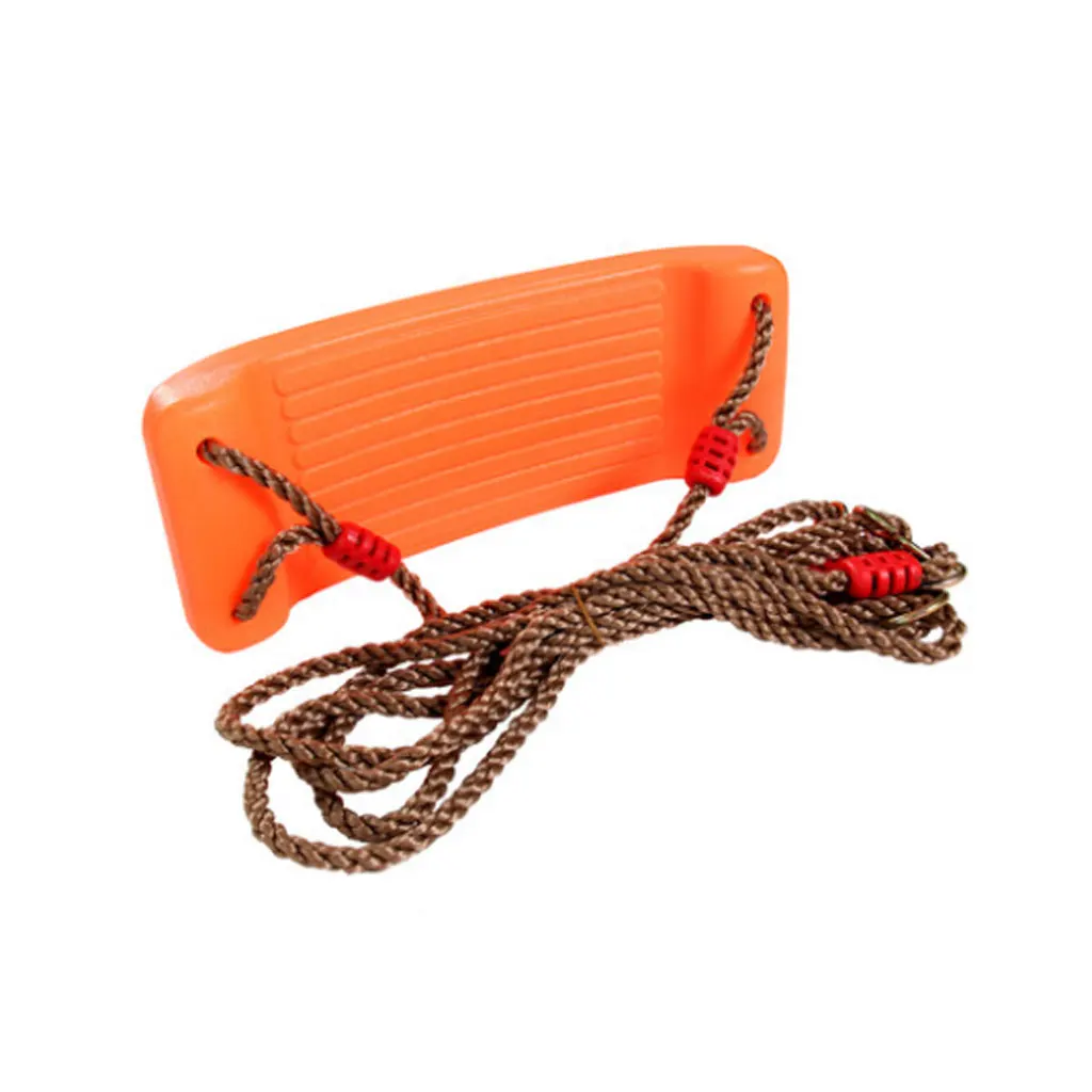 Kids Yard Swing Set Oranje PE-materiaal Buitenspeelgoed voor kinderen Speeltuin Glijbaan en schommel