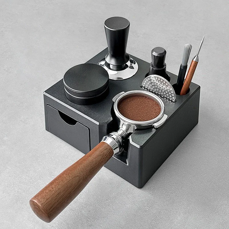 51-58mm Coffee Utensils Universal Base Utensils Base Cloth Powder Device Powder Hammer Storage Multi-function Handle Bracket