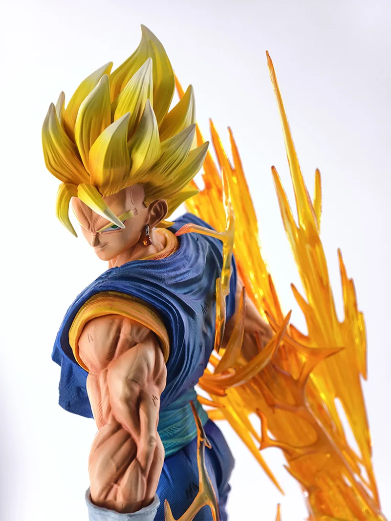 Dragon Ball JT Cloud Rising Vegetto 40cm Height 3 Head Sculpts Replaceable Hands Anime Figure Desktop Decoration Collectible Toy