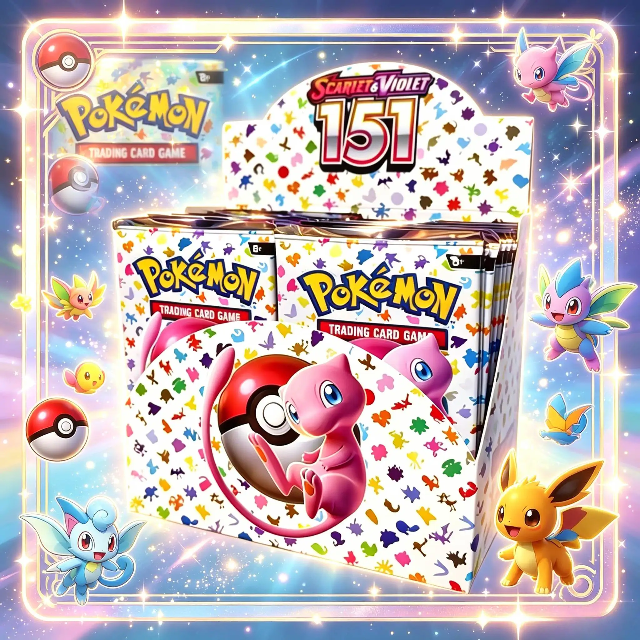 

Scarlet Violet 151 Pokemon Card 360Pcs Prismatic Evolutions PHANTASMAL FLAMES Astral Radiance English Booster Battle Transaction