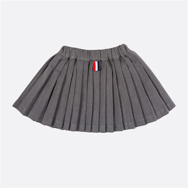 Girls Pleated Skirts Kids School Skirt Spring Autumn Solid Color Tutu Skirt Toddler Girl Dance Party Skirts Children Clothing