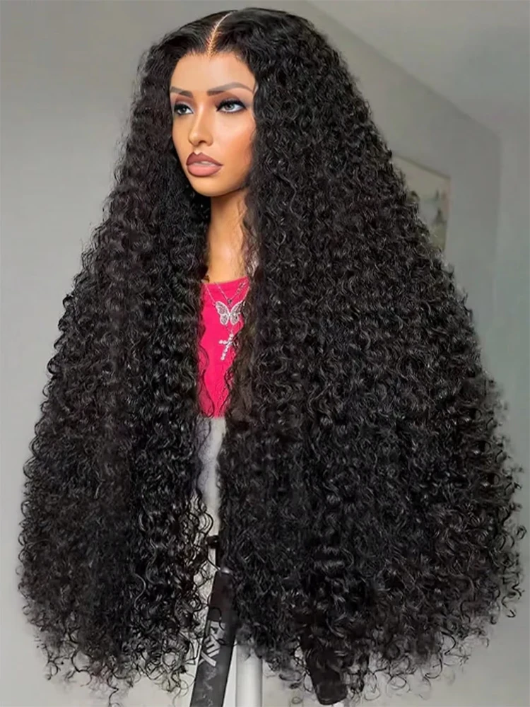 Perruques bouclées birmanes 220% en cheveux humains, lace front HD 13x6, sans colle, prêtes à porter, pré-épilées, perruque frontale à ondulations profondes, perruques en cheveux humains à ondulations invisibles pour femmes.