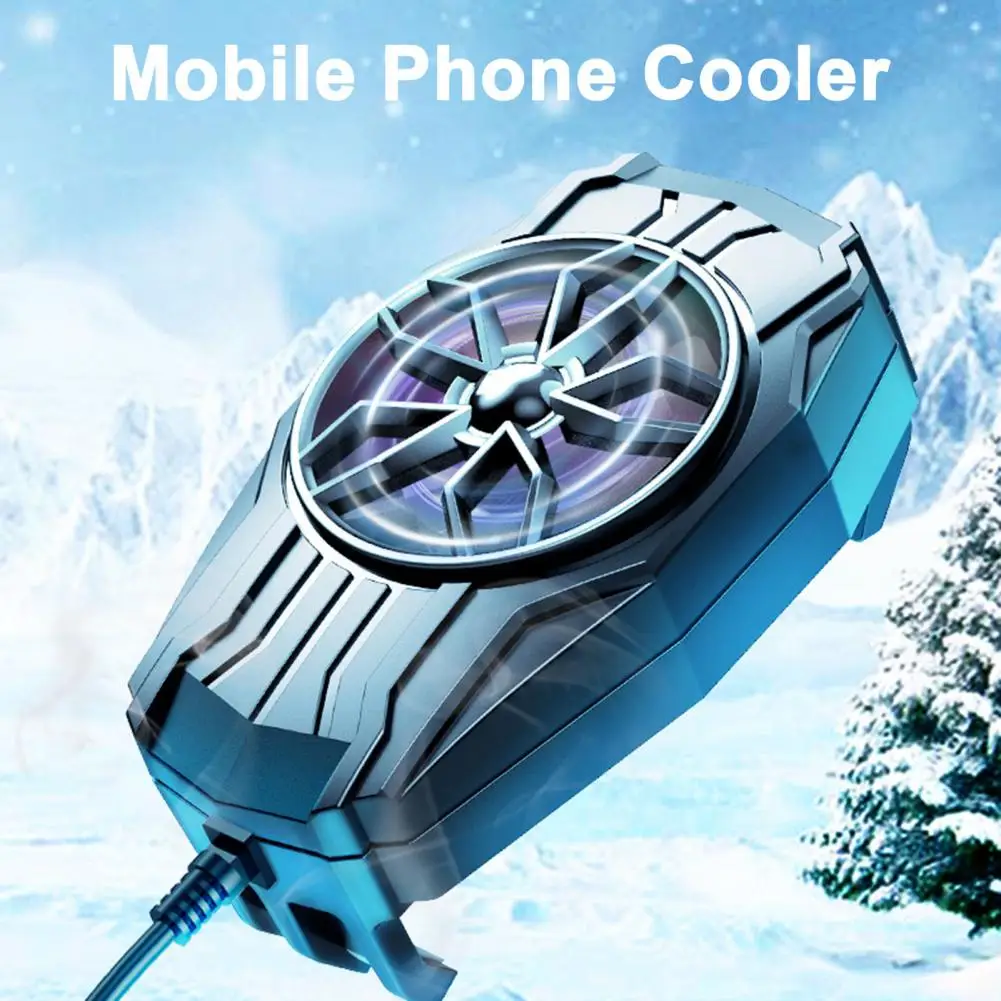 Universal Mobile Phone Cooler Fan Ultra-quiet Low Noise Cellphone Semiconductor Radiator