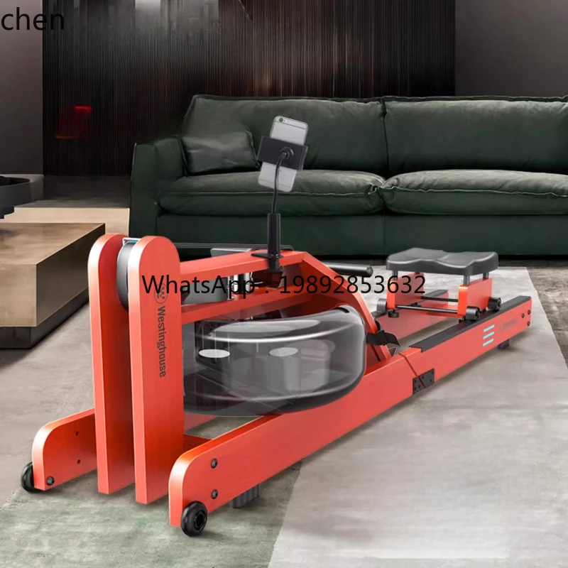 JSS  water resistance rowing machine folding intelligent rowing machine indoor fitness aerobic exercise equipment