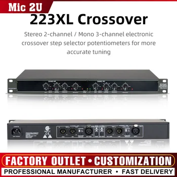 Crossover Pro Electronic Crossover 3 Channel Frequency Divider Stereo 2 Way Counter-Down Bass Digital Signal Processor 223XL