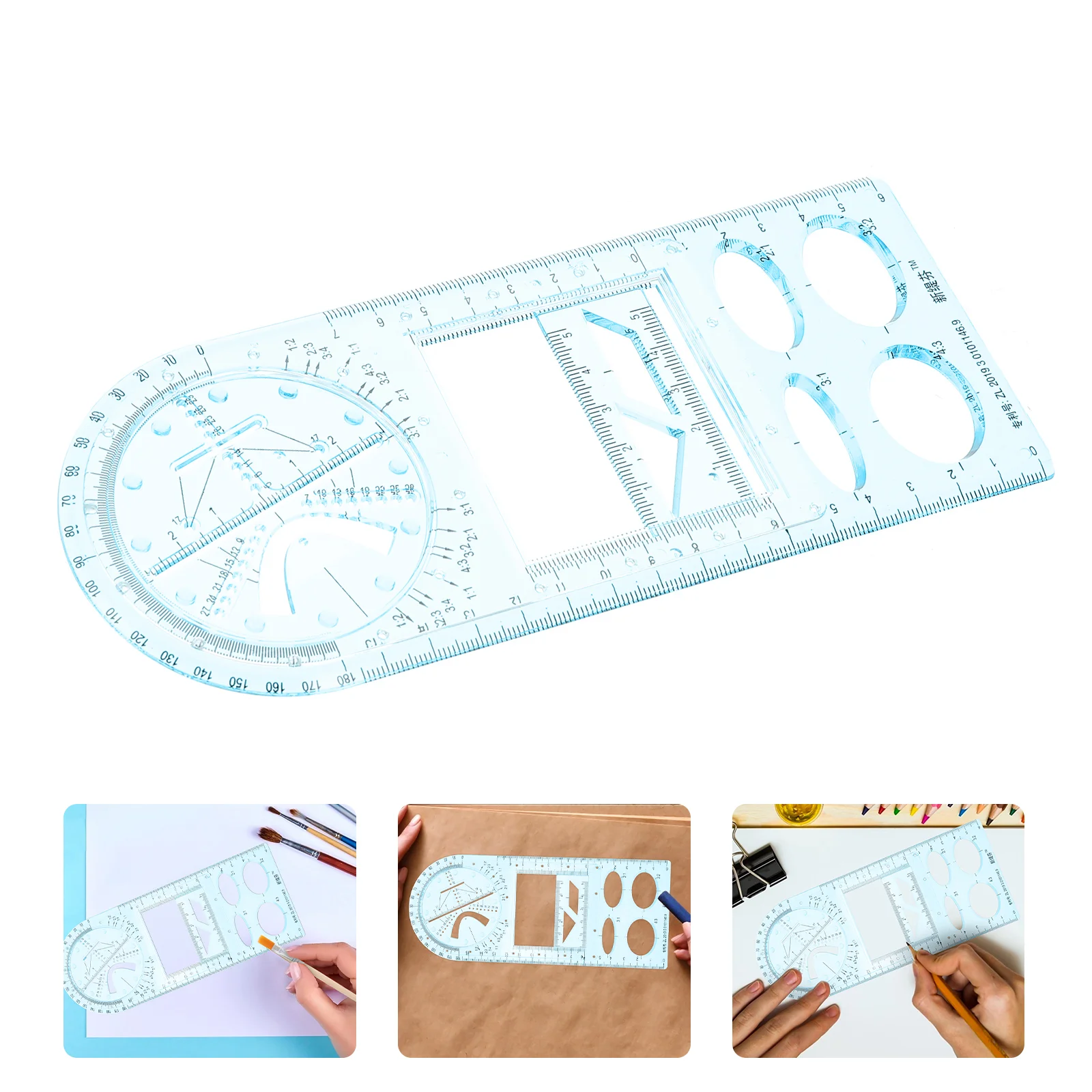 

Geometric Drawings Ruler Students Rulers Multipurpose Plastic for School Mathematics