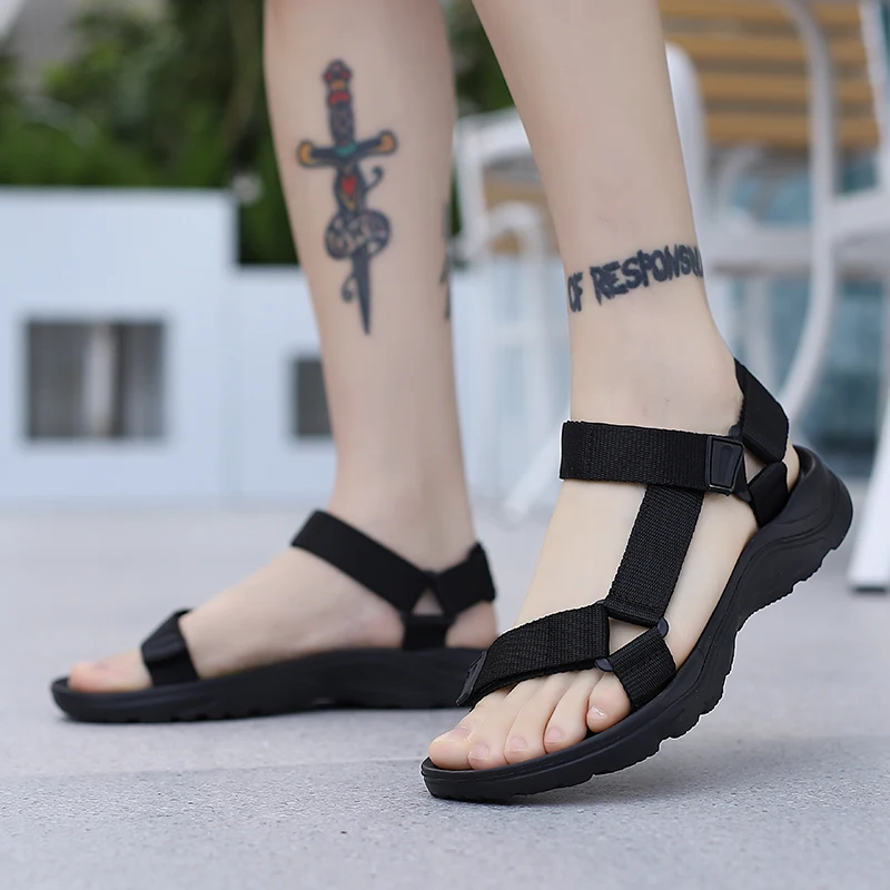 Herren Sandalen Neue Sommer Oberbekleidung Sandalen Strandschuhe – Detail 8