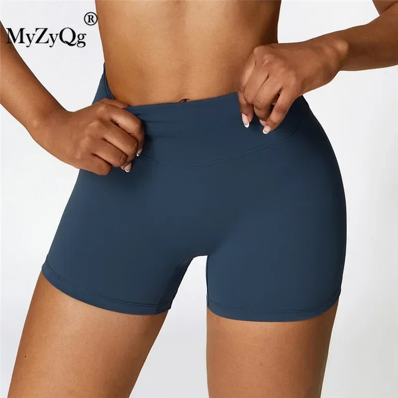 

MyZyQg Women Sports Tight Yoga Shorts High Waist Abdominal Fitness Leggings Hip Lift Running Gym Pilate Shorts