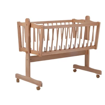 木製ベビークレードル,BBベッド,取り外し可能なマットレス,頑丈な製品