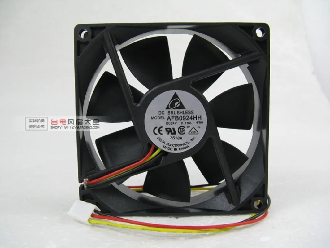 

for Delta AFB0924HH cooling fan DC 24V 0.18A 92x92x25mm 3-Pin