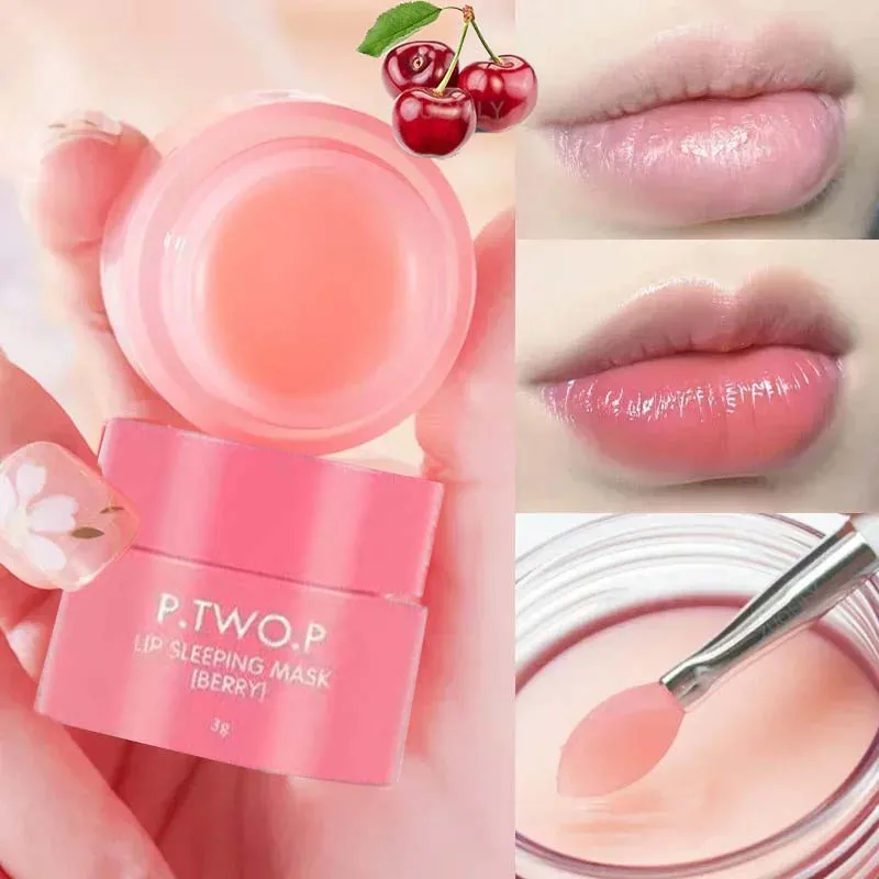 Jelly Lip Balm Nourishing Hydrating Lip Sleep Mask Night Lip Gloss Fades Lips Lines Prevent Dry Cracked Daily Lips Care Repair