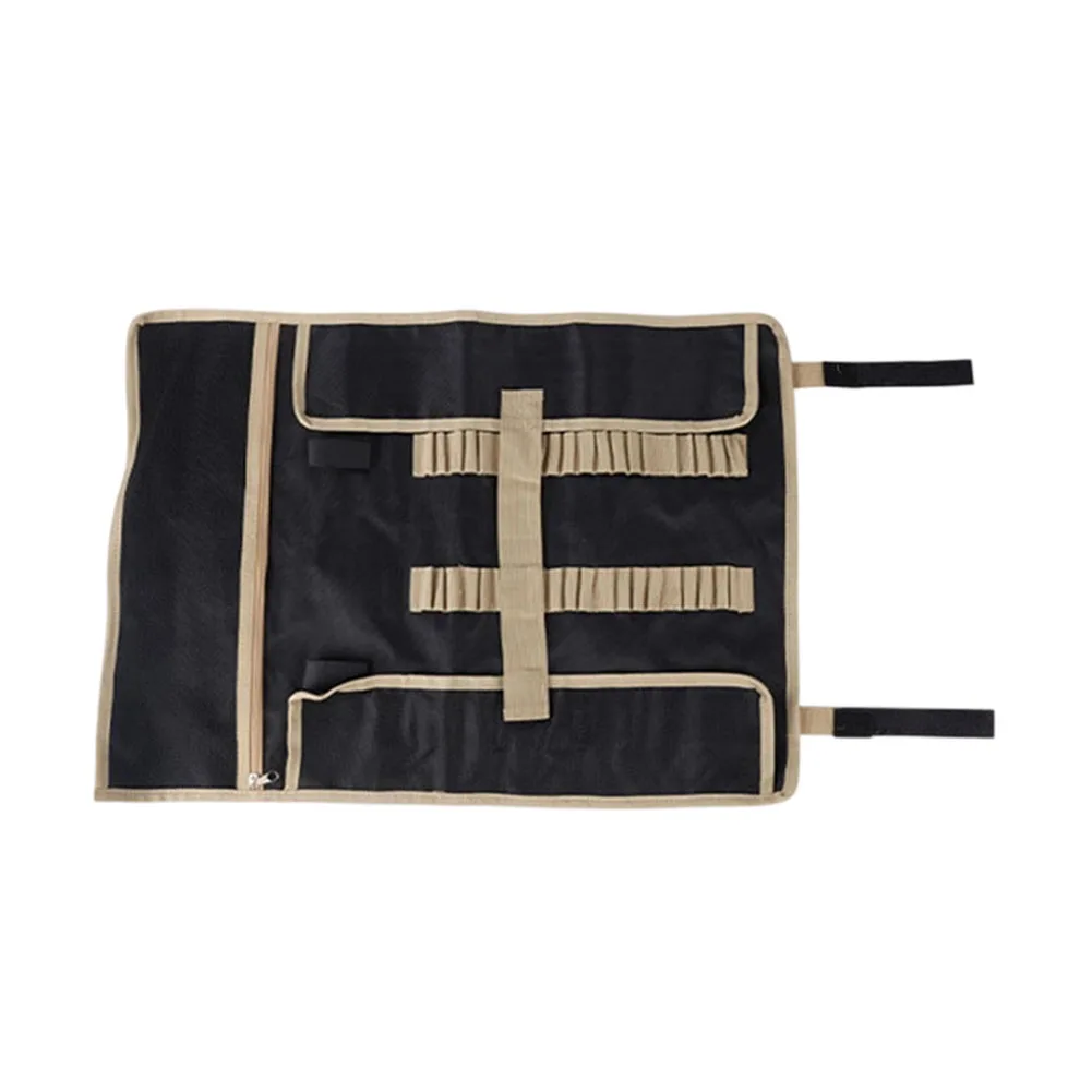 Tent Peg Storage Bag for Camping with Roll-Up Feature Fits Stakes 7.9-15.7 Inches Oxford Cloth Material Dual-Side Seal