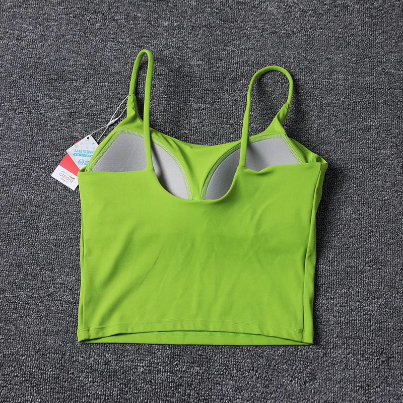Summer  Small Sling Beautiful Suspender Chest Pad Slimming Slim Inner Wear Outer Wear Bottoming Short Fixed Cup Vest