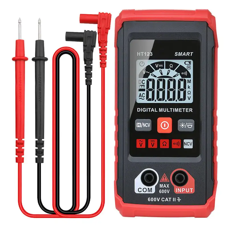 HT123 Automatic Digital Multimeter AC/DC Voltmeter Ammeter Current Voltage Tester High Precision Electrical Multimeter