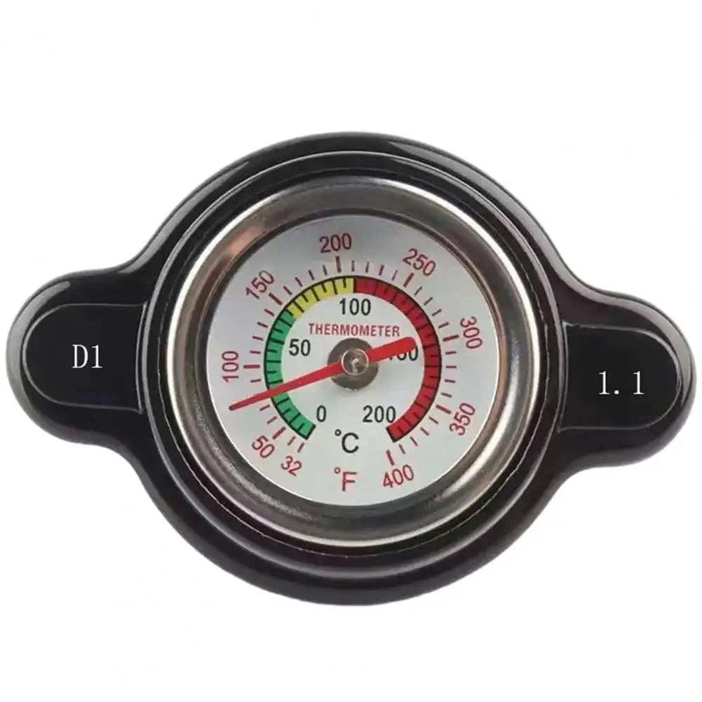 

High Pressure Water Tank Thermostatic Radiator Cap Cover With Temp Gauge Meter 1.8 Bar For Kawasaki Kx 65 80 85 100