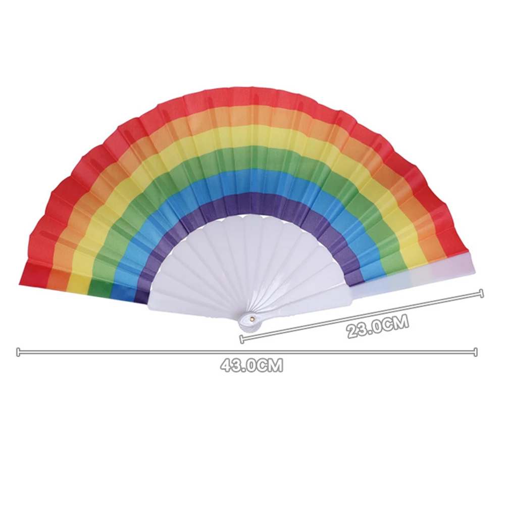 

3Pcs Colorful Folded Fan Premium Plastic Hand Fan for Stage Decoration Party Gift Lightweight Portable Cooling Accessory