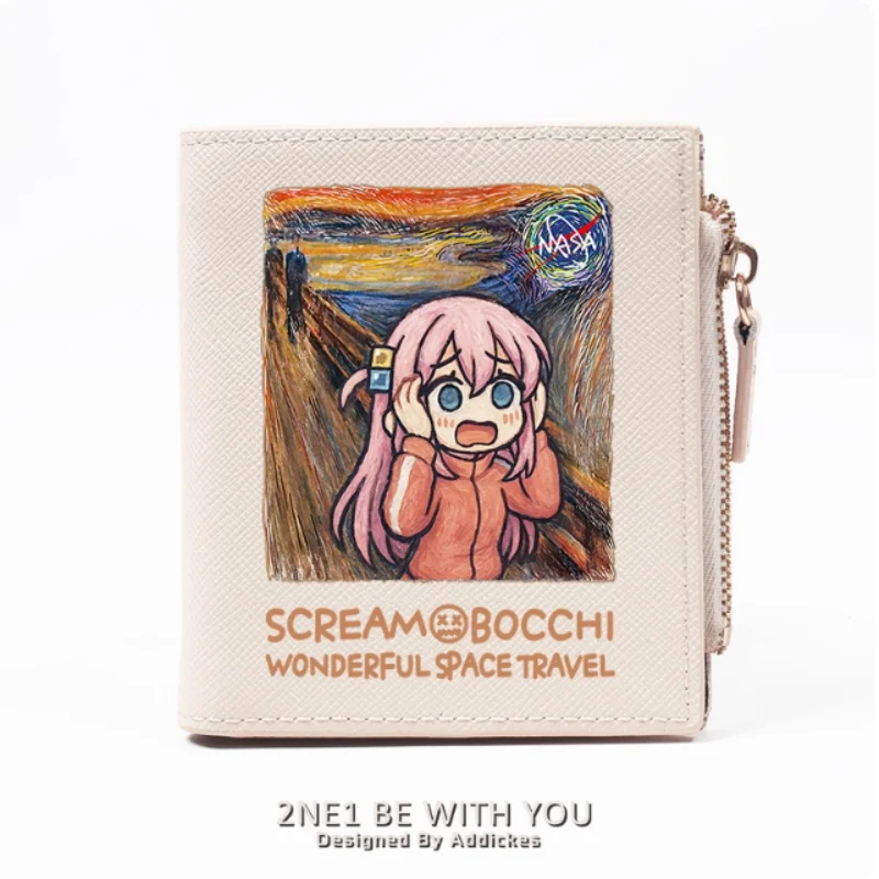 

Anime BOCCHI THE ROCK! Gotoh Hitori Zipper Fashion Wallets PU Purse Card Holder Money Bag Gift B2451 Cosplay
