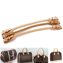 1PC Adjustable 42-45cm Split Leather Handbag Bag Strap Belt DIY Accessories Apricot Khaki Beige Handle with Pin Buckle