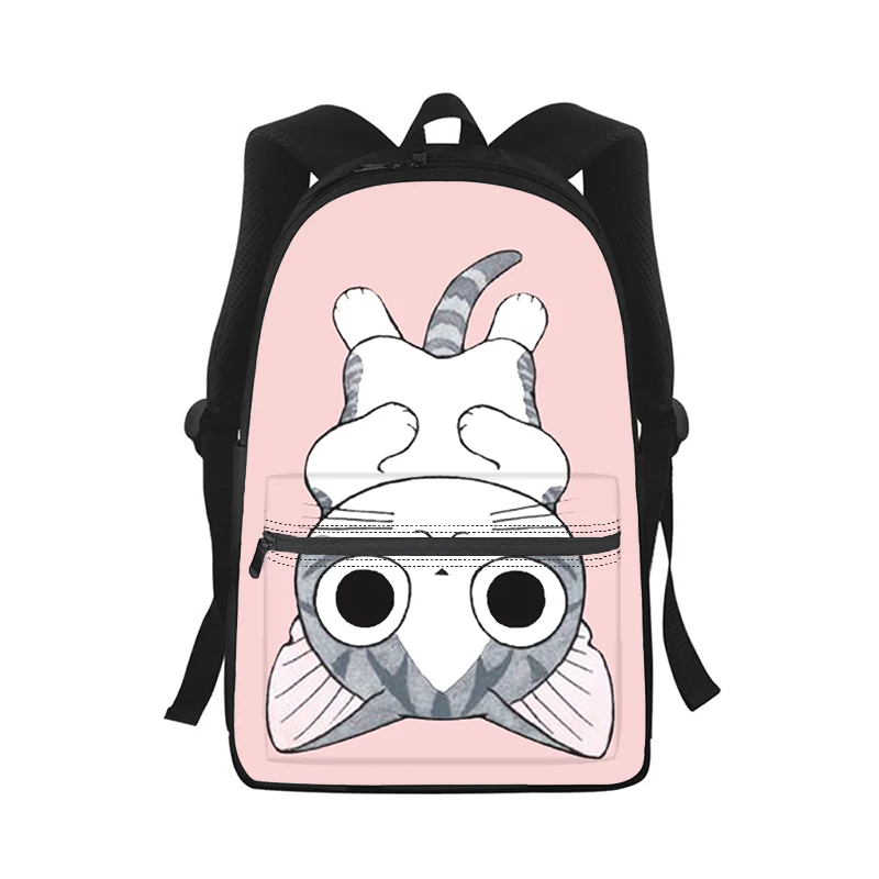 Cartoon Chi Sweet Home Katze Männer Frauen Rucksack 3D Druck Mode Student Schule Tasche Laptop Rucksack Kinder Reise Schulter Tasche