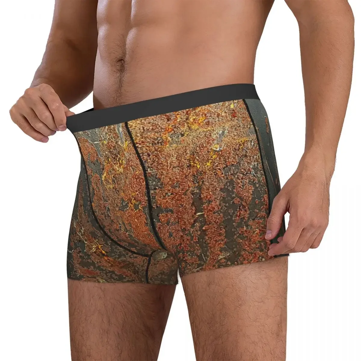 Boxer Unterhose Shorts dunkel graues Rost Höschen männliche weiche Unterwäsche für Homme Mann Freund Geschenk