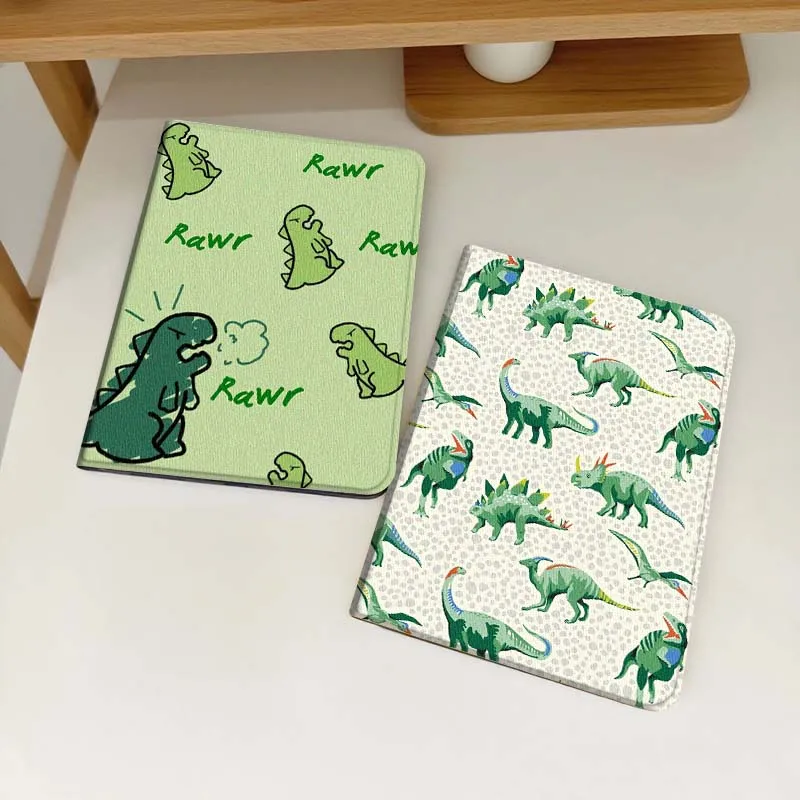 

Cute Dinosaur Pattern Art For Samsung Galaxy Tab S6 S8 S9 S10 Lite FE 10.4 11 Inch 2022 2024 Tablet Case