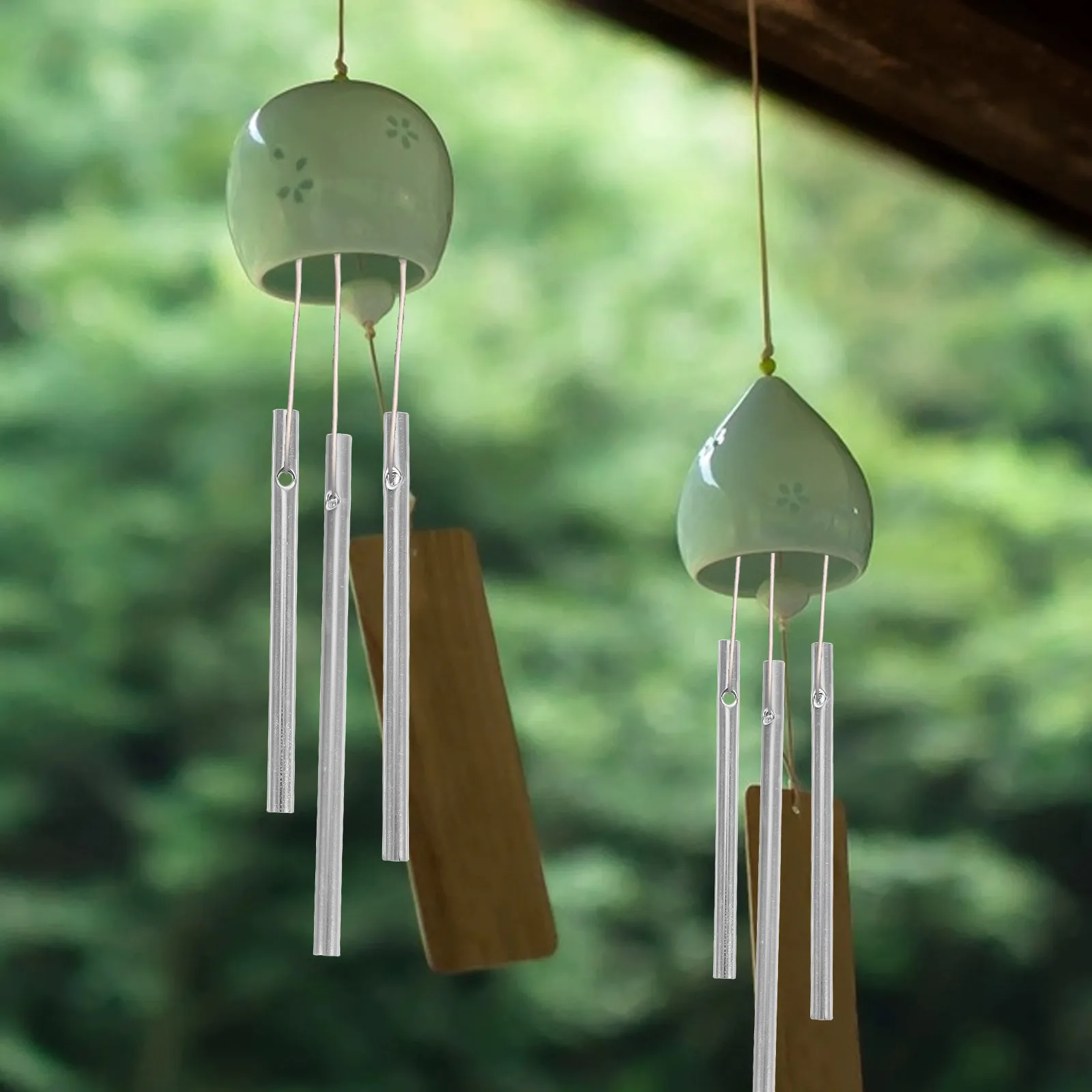 

30 Pcs Wind Chime Tubes Silver Tone Empty Aluminum DIY Craft Garden Outdoor Home Decoration Hanging Melodic Sound