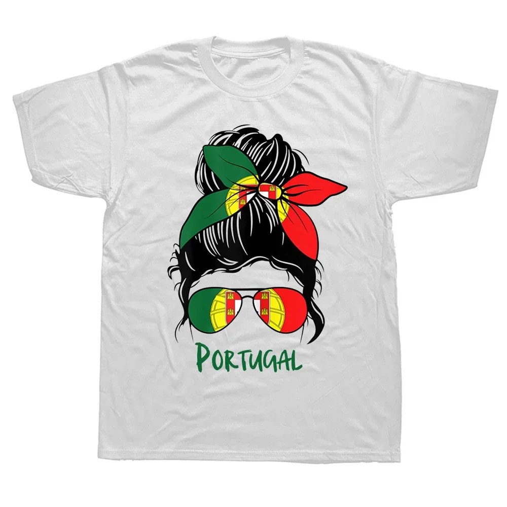 Funny Vintage Portugal Portuguese Flag Pride T Shirts Summer Style Graphic Cotton Streetwear Short Sleeve Birthday Gifts T-shirt