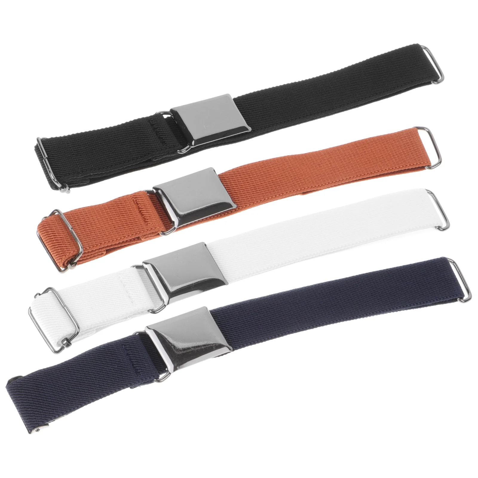 

4Pcs Elastic Kids Belts Toddler Stretch Waistbands Boys Girls Lightweight Adjustable Waistband Belt for Kids Boys Elastic Belts