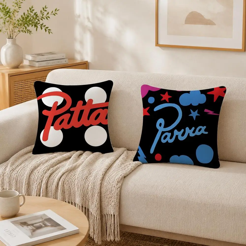 New Styles HOT SALE P-Patta Cushion Cover Plush Decorative Pillow Case With Hidden Zipper Cutecore Room Decor For Home