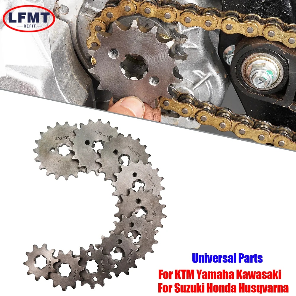 Für 50–160 cc Orion Apollo Dirt Pit Bike 420 #   17mm 10-19T Zahn vorne Motorritzel Buggy Honda ZongShen Roller Motorrad