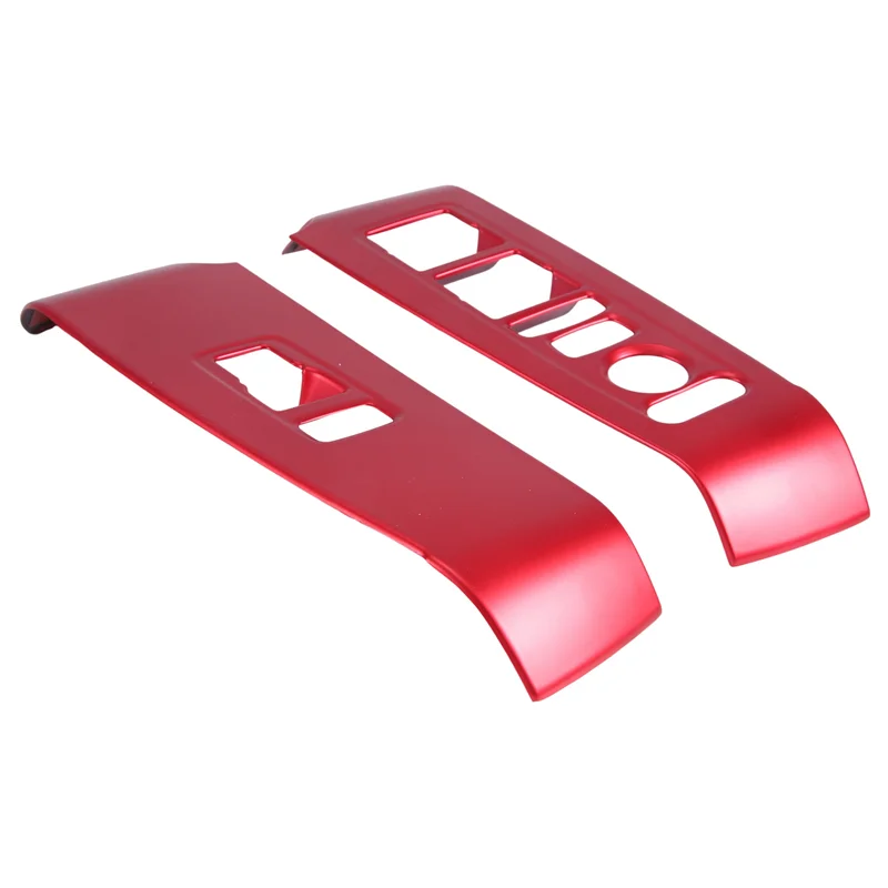 

AX94-4PCS Window Lift Switch Cover Trim Decor For Honda Civic 11Th 2022 2023 Red Interior Accessories