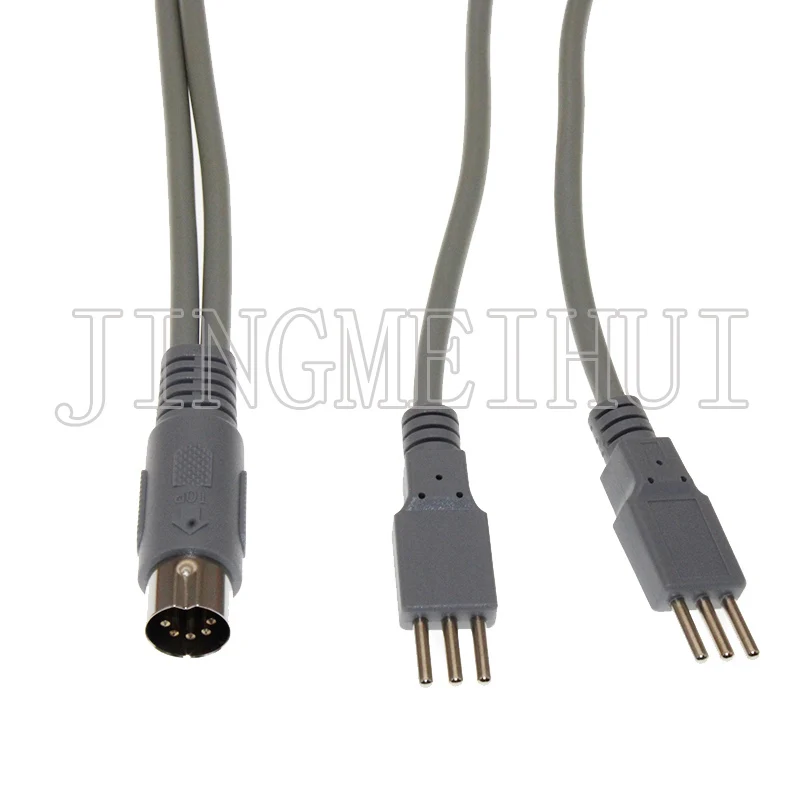 3-pin double outer wire Electrode cable lead 5P connector EMS electrode connection cable Heating physiotherapy auxiliary cable l