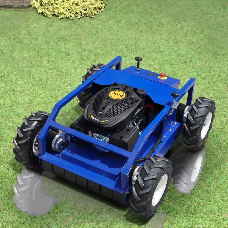 Simple Maintenance Electric Wheeled Lawn Mower  4-Stroke DIY Grade Cordless Remote Control Wear Parts Easy Replace