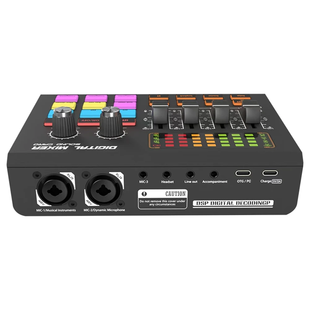 

N97R SX10 Mixer Live Sound Card Mobile Computer Game Recording Live Microphone Karaoke Instrument Dedicated Audio Console