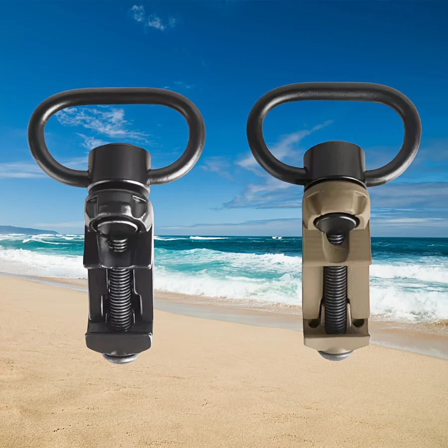 التكتيكية QD حبال جبل RSA السكك الحديدية مرفق سبائك الزنك الألياف المعدنية نقطة واحدة مزدوجة لعشاق معدات الصيد