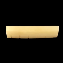 10x Unbleached Bone Nut for Martin Guitar 46.3x6.4x8.5mm Chamfered Luthier