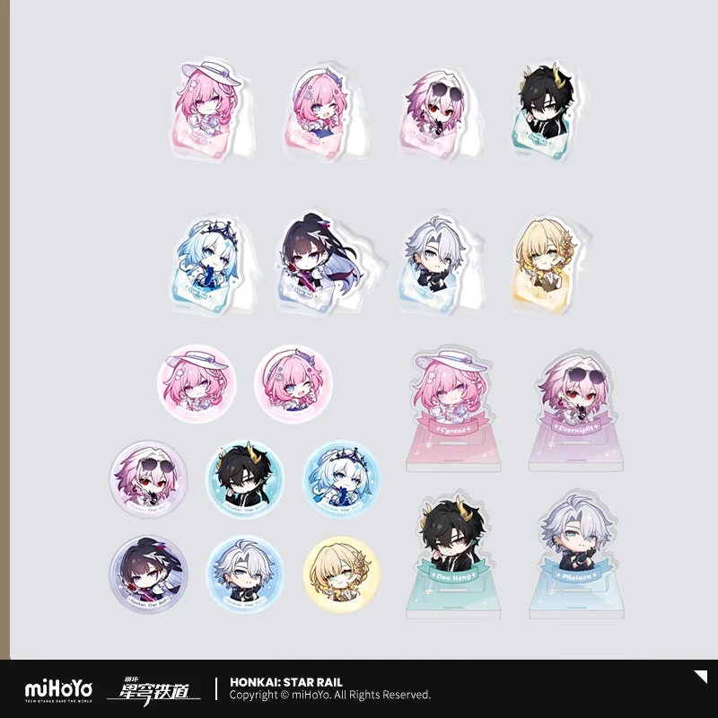 

Presale Sunsyea Honkai Star Rail Official Merch miHoYo Original Authentic Nameless Medal Acrylic Seal Badge Cyrene Phainon