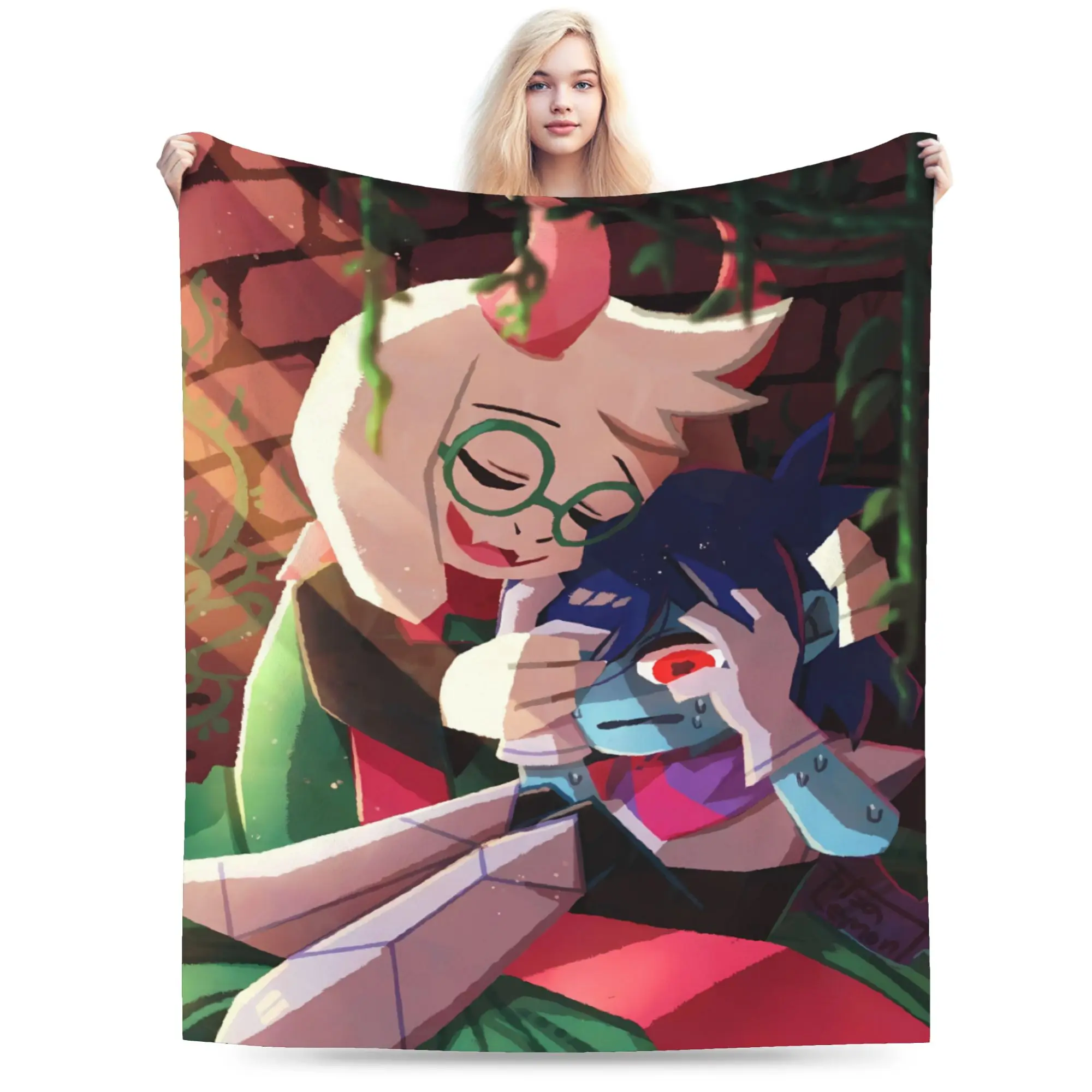 Soft Warm Blanket Kids Travel Deltarune Game Throw Blanket  Flannel Bedspread For Outdoor Funny Sofa Bed Cover