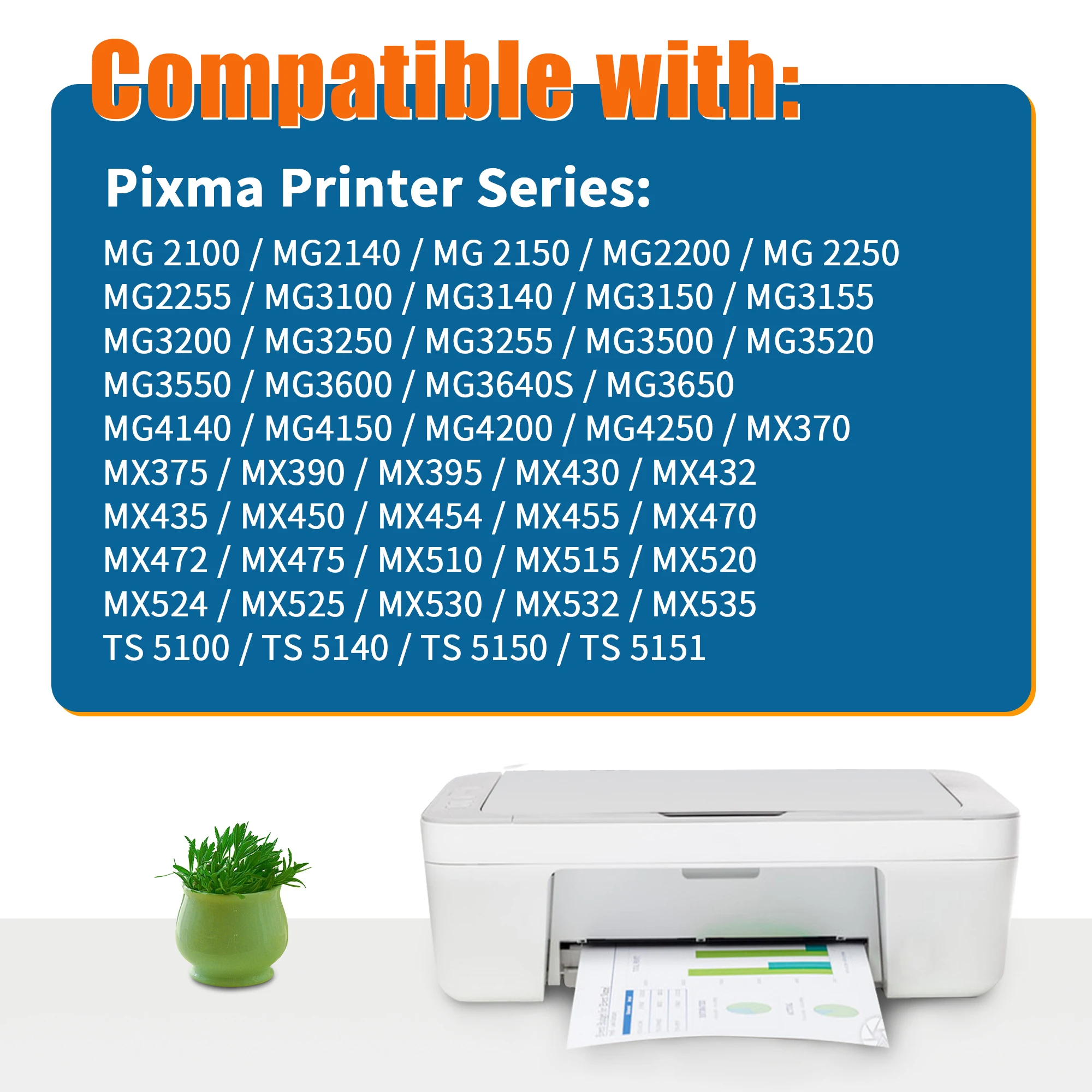 Jhaan PG-540XL CL-541XL kompatibel mit Canon Druckerpatronen 540 541 XL Multipack-Patronen für Pixma TS5150 MG3650 MG3600 – Detail 2