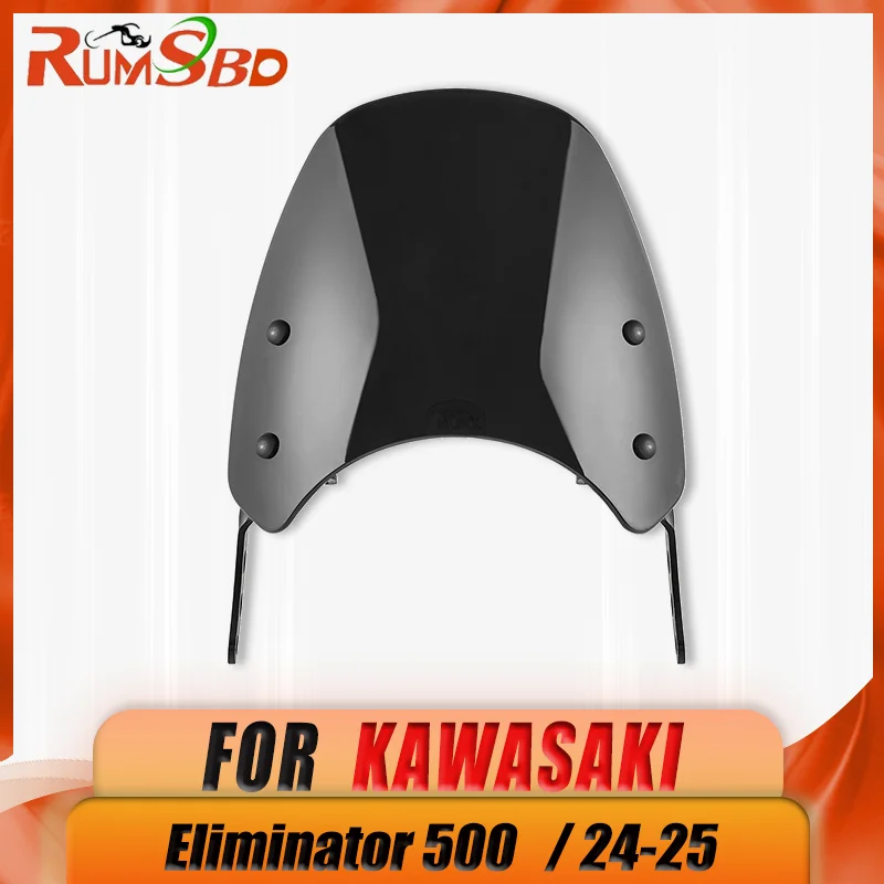

For Kawasaki Eliminator 500 2024 2025 Windscreen Windshield Wind Deflector Flyscreen