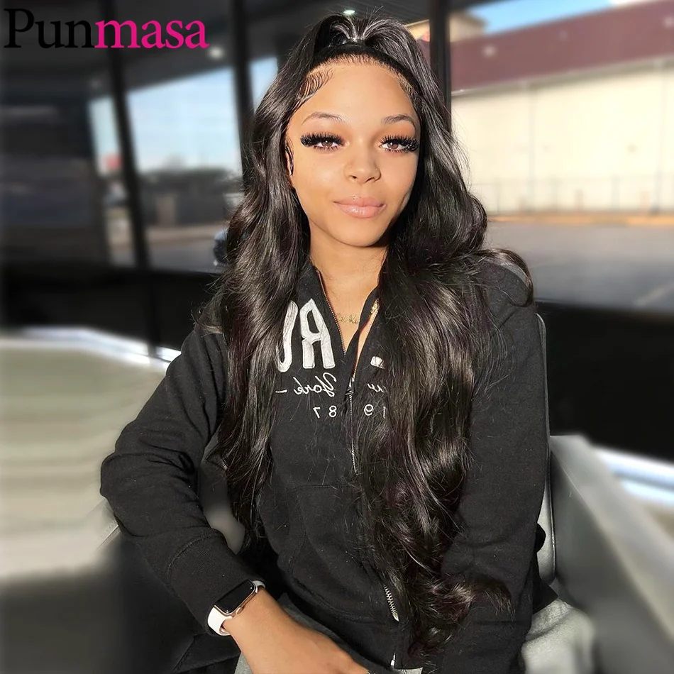 Highlight Rose Roze Body Wave Human Hair Pruiken Transparant Lace Frontale Pruik Pretokkeld Brazilian 6X4 Closure Lace Pruiken Voor Vrouwen