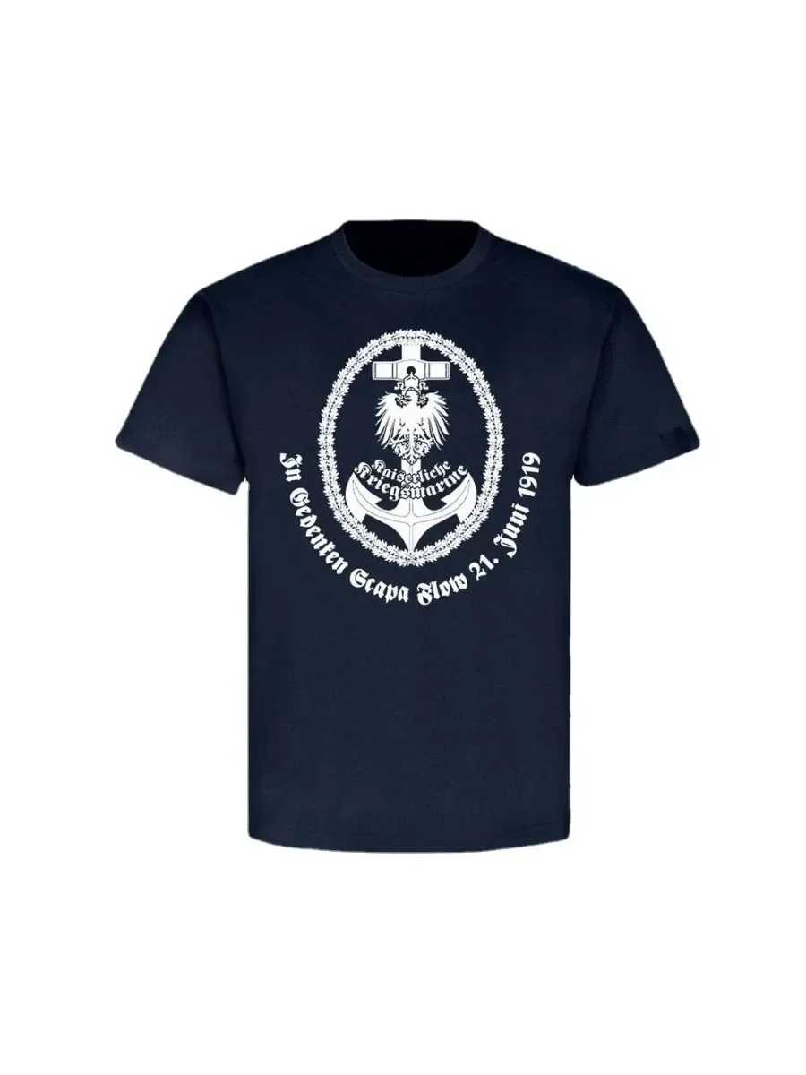 Selbstversenkung Der Kaiserlichen Hochseeflotte Capa Flow 1919 T-Shirt. Premium Cotton Short Sleeve O-Neck Mens T Shirt New
