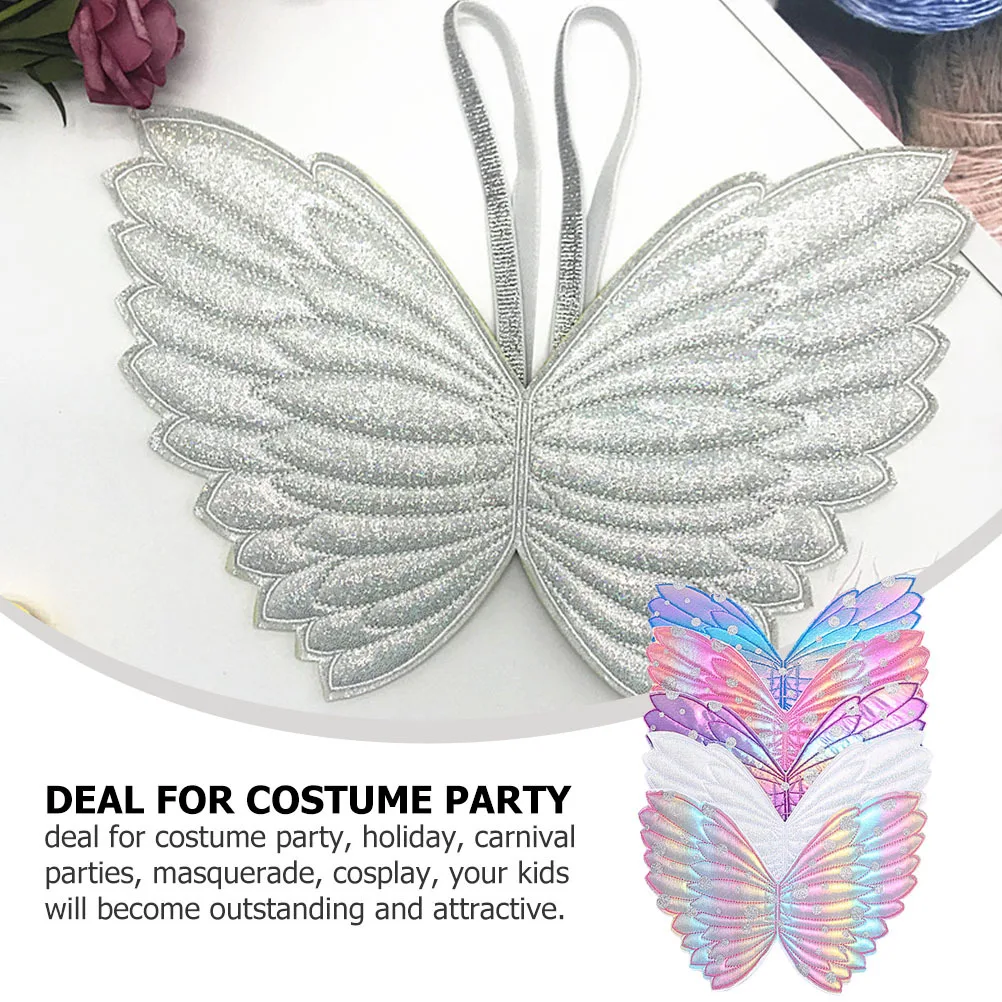 

5 шт., детские крылья феи, металлические крылья бабочки, аксессуары для костюмов, реквизит, товары для косплея, аксессуары для костюмов