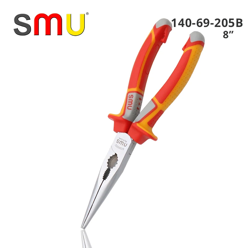 SMU 60-CRV Industrial  Grade Labor-saving Anti-rust Long Nose Pliers