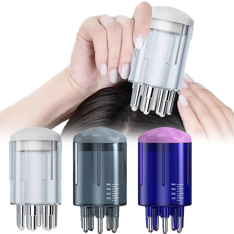 3 Color Scalp Applicator Liquid Comb for Hair Scalp Treatment Essential Oil Liquid Guiding Massager Comb Hair Growth Serum Apply