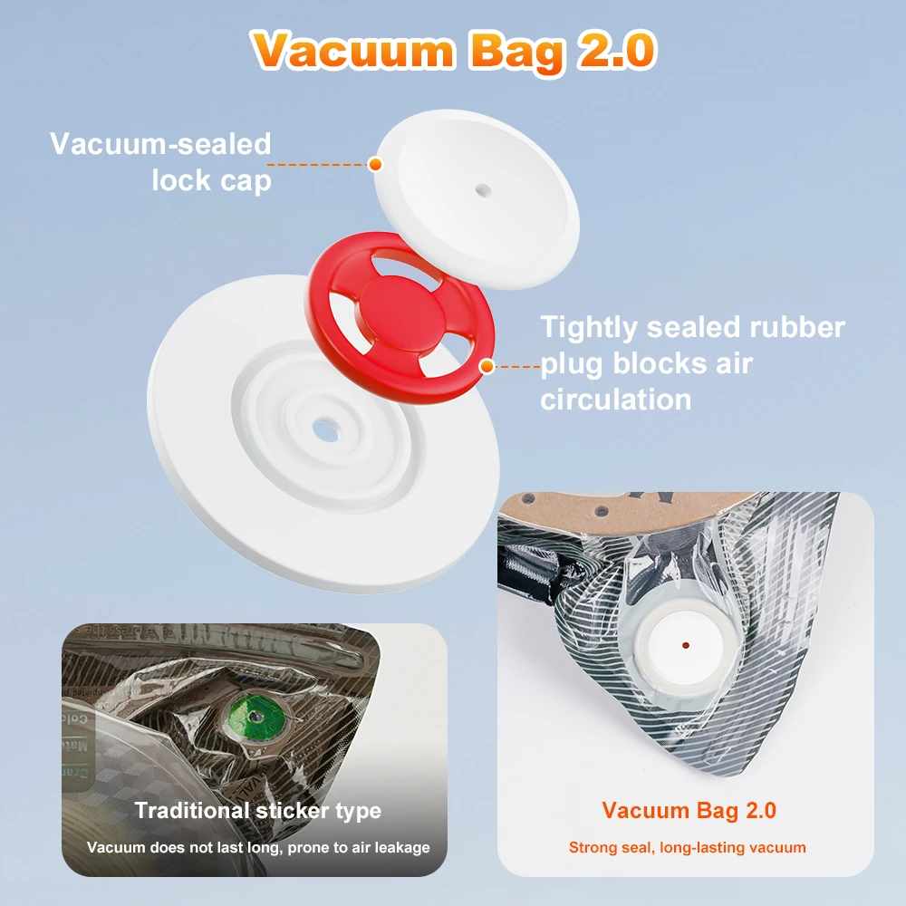2.0 Upgraded Filament Storage Bag PLA ABS PETG Vacuum Bag Dryer Filament Safekeep Humidity Resistant Strong Seal 3D Printer Part