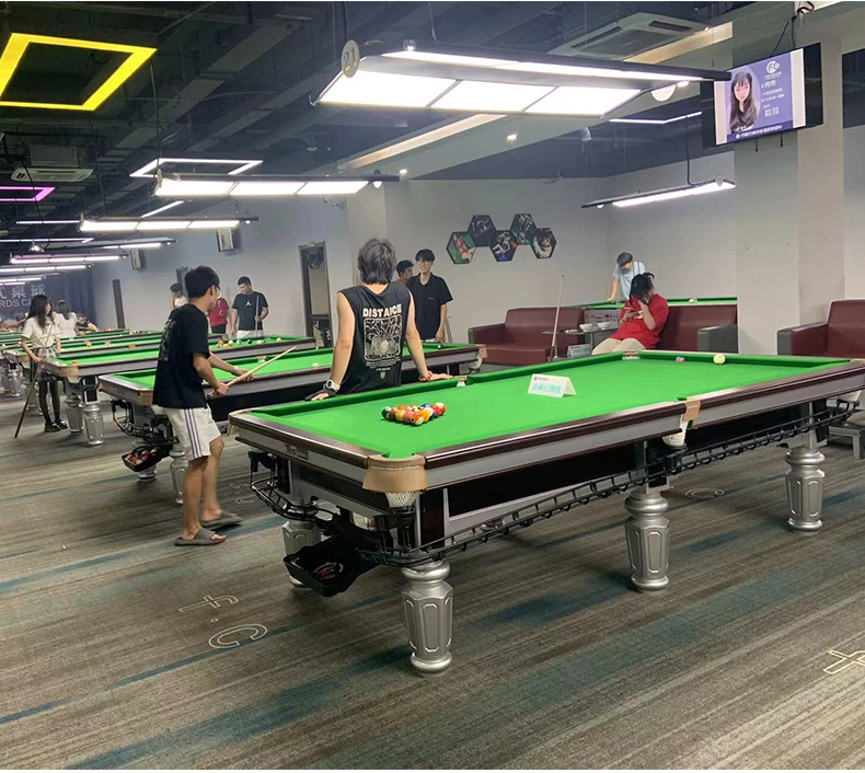 Hot Sale High Quality Standard Snooker Billiard Table with Leather Pockets for Home Adultspromote sales