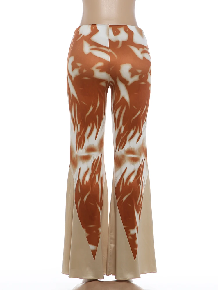 Weird Puss Art Print Hose für Damen, elastischer Bund, Falten, Street-Herbstmode, Hip-Hop-Stil, Musikfestival, klassische Freizeitkleidung, Clubwear – Detail 5