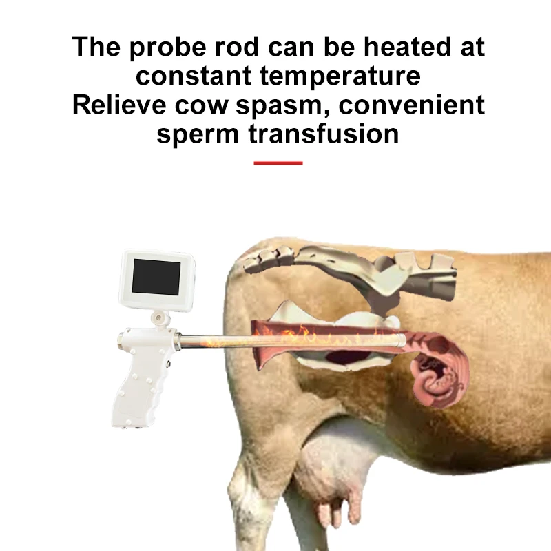 Cow Visual Endoscope Sperm AI Gun Artificial Insemination Pig Sheep Device Veterinary Breeding Cow Farm Cattle Livestock Tool